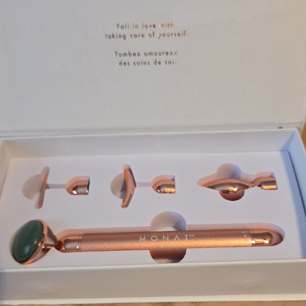 MONAT Rose Gold Facial Roller Set